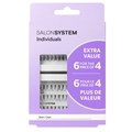 Salon System Individual Lashes Extra Value 6 for 4 (Short)