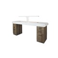 REM Monaco Nail Bar 2 Position - Black Handles