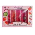 Bellapierre Hydrating Lip Oil Makeup Kit - 4 Piece