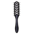 Denam Hyflex Pewter Skeleton Vent Hair Brush D200