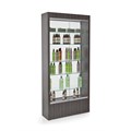 REM Quartz Retail Unit Lockable Doors Glass Shelves