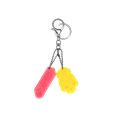 amika logo + skull keychain