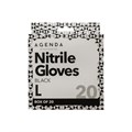 Agenda Nitrile Gloves Black Large 20 pack