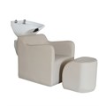 Scorpion Rena Salon Backwash Unit With Footrest - Champagne