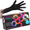 Framar Black Midnight Mitts Nitrile Gloves Small (long cuff) 100 pk