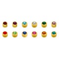 Caflon Mini Assorted Gold Plated Birthstone Studs