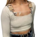 SeeMe Apron with Straps Nude