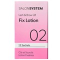 Salon System Lashlift / Browlift Fix Lotion Sachets 02  -15 Pack