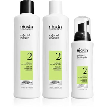 Nioxin Scalp + Hair Thickening System 2 for Natural Hair with Progressed Thinnin